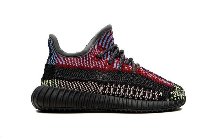 Детские кроссовки adidas originals Yeezy Boost 350 V2 "Yecheil" (многоцветные) — фото 3
