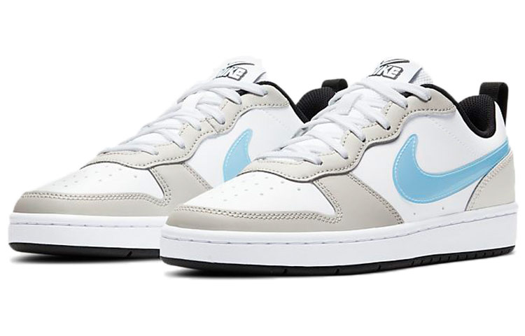 Кеды Nike NikeCourt Borough (бело-серый) — 白色/浅银灰/黑/冰川蓝 — фото 5