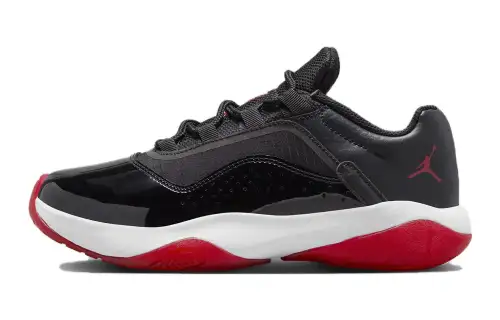 Jordan Air Jordan 11 Low top Basketball Shoes Black Red Unisex
