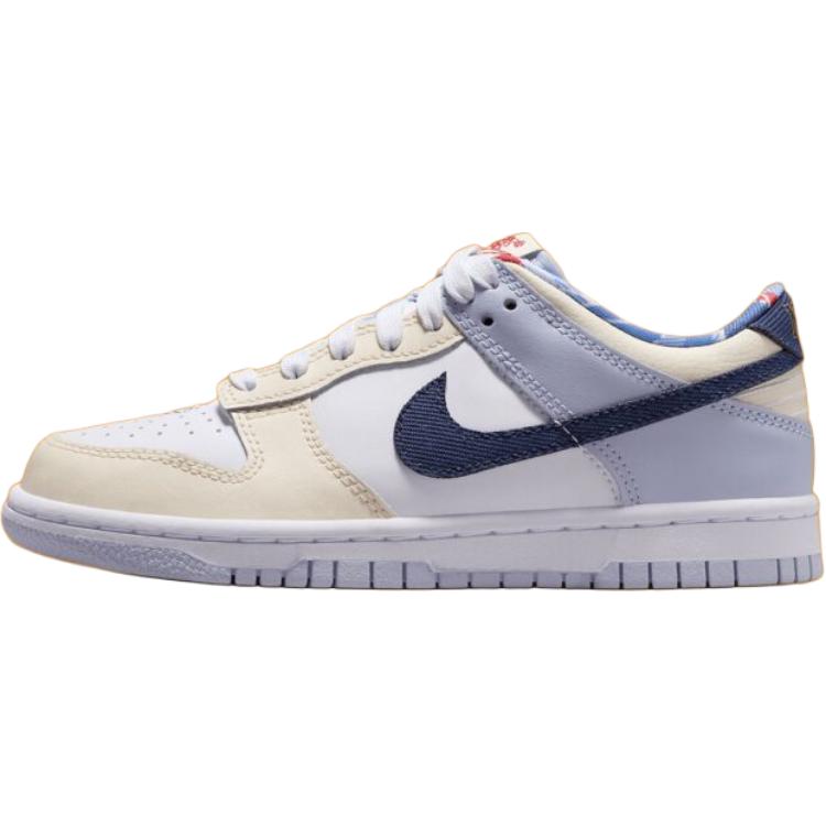 Кеды Nike NikeDunk Low Just Do It (белыйкоричневыйсиний)