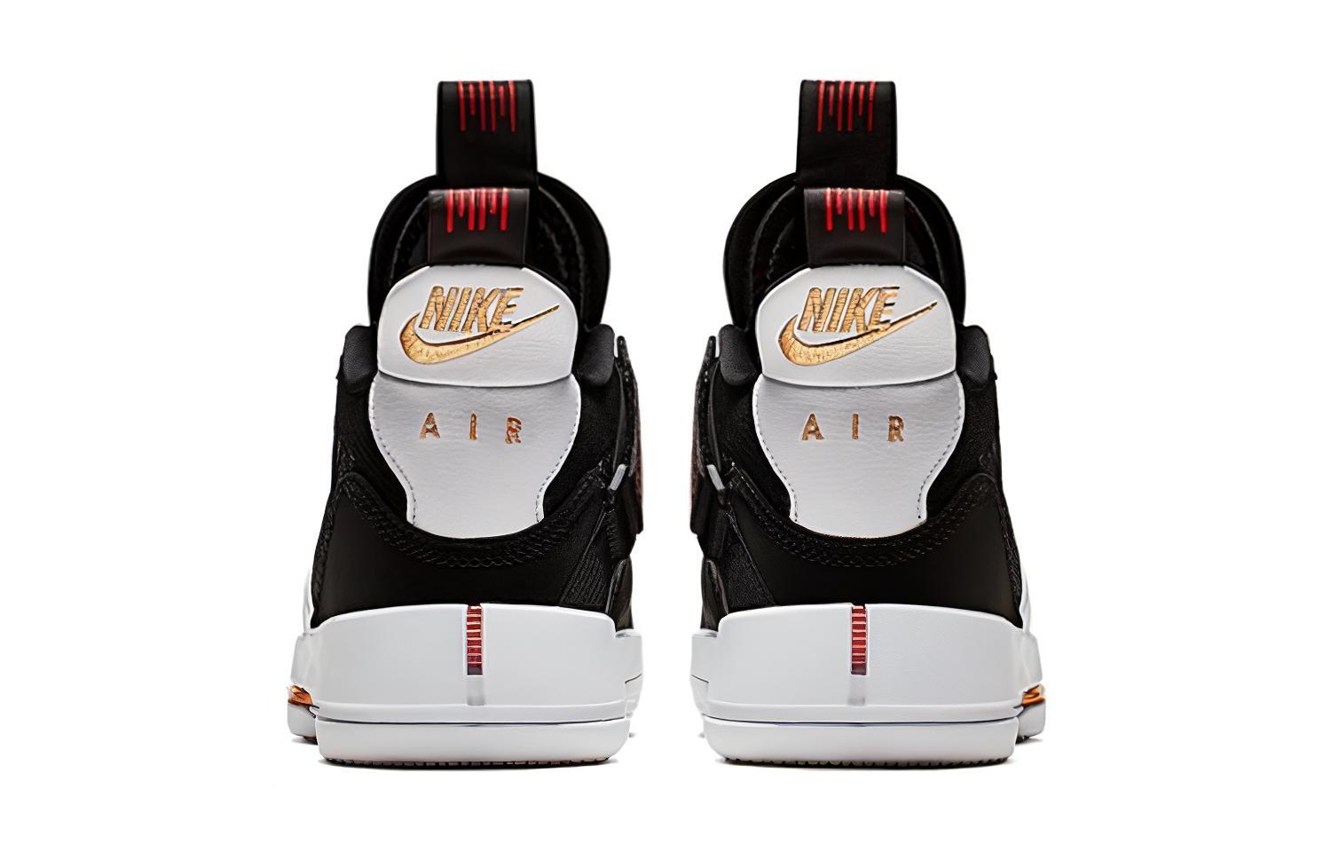 Кроссовки Jordan Air Jordan 33 "Tiger Camo" (черно-бело-золотые) — Чёрный / белый / золотой — фото 4