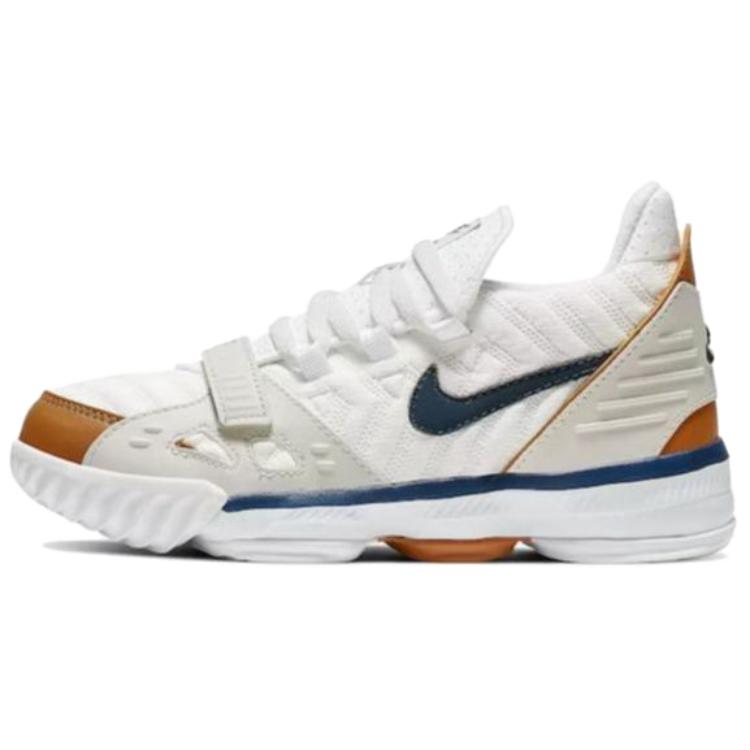 Кроссовки Nike NikeLebron 16 (бело-коричневые) — фото 5