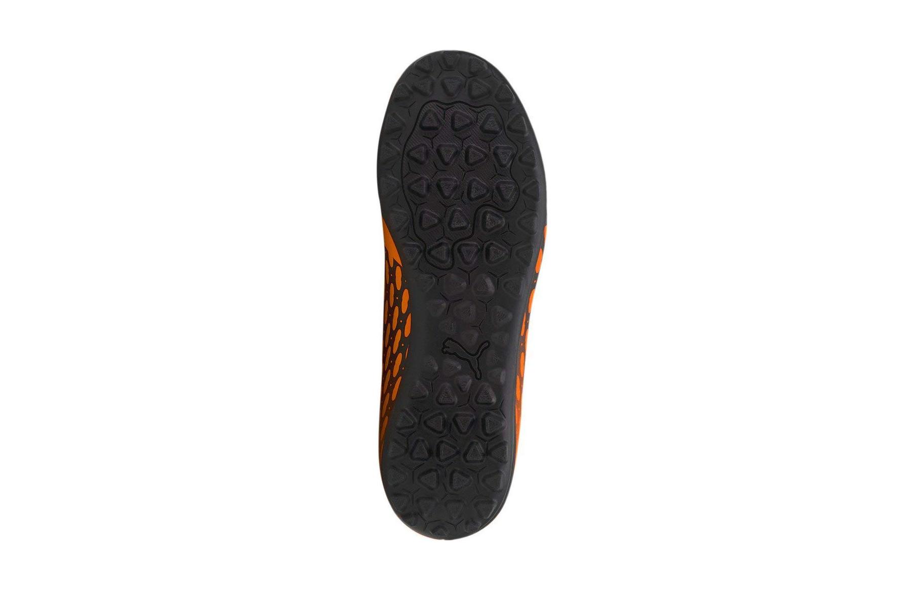 Детские сороконожки PUMA Spirit 3 TT Jr (оранжево-черные) — фото 7
