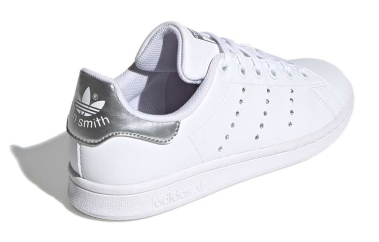 Кеды adidas Originals J (бело-серебристые) — фото 3