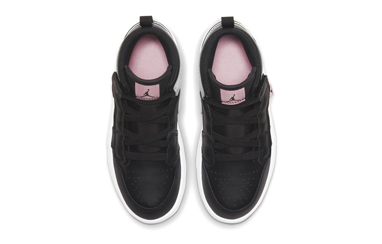 Кроссовки Jordan Air Jordan 1 Mid ALT (черный / белый / розовый) — Чёрный / белый / розовый — фото 5