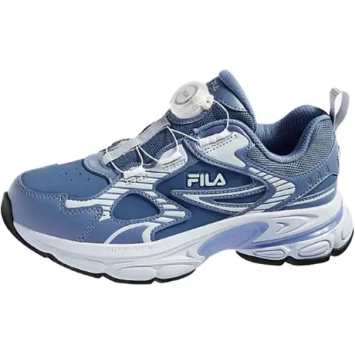 FILA KIDS BOA Tianma fabric, versatile and comfortable, non-slip and wear-resistant, low-top children's running shoes, blue