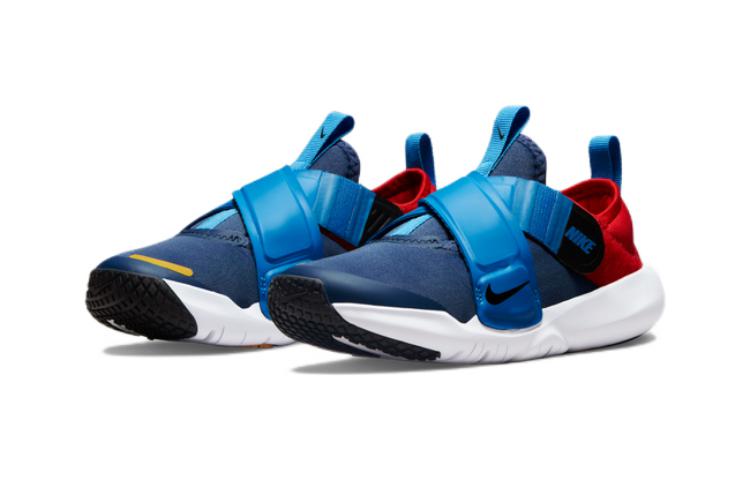 Детские кроссовки Nike Flex Advance (синий/красный/желтый/белый) — Синий / красный / жёлтый / белый — фото 4