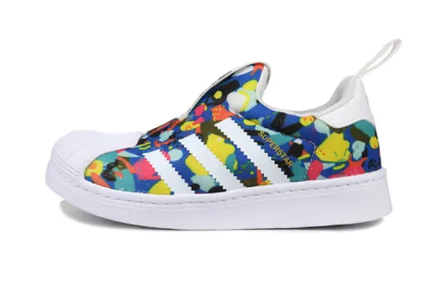 Adidas originals SUPERSTAR 360 360 C comfortable and durable anti-kick low-top children's sneakers color small and medium-sized children