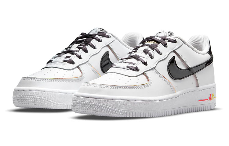Кеды Nike Air Force 1 Fresh GS (бело-черные) — фото 4