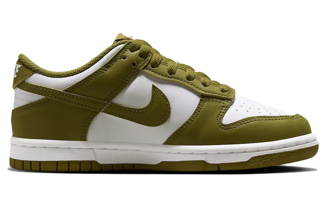 Кроссовки Nike Dunk GS (бело-зеленые) — Белыйзелёный — фото 2