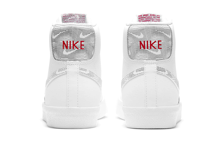 Кеды Nike Blazer 77 GS (бело-серебристые) — Белый / серебристый — фото 5