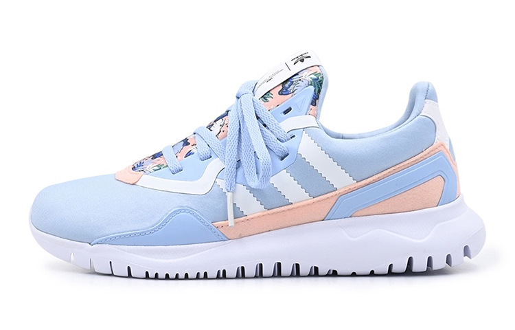 Детские кроссовки adidas originals Flex (сине-бело-розовые)