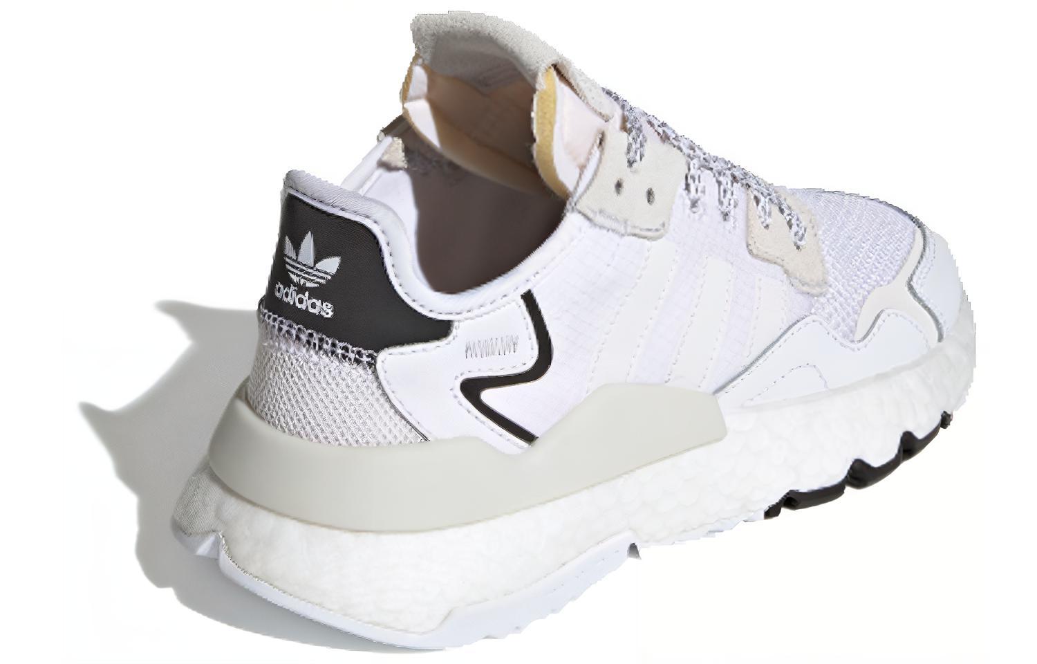 Кроссовки adidas originals Nite Jogger (бело-коричневые) — фото 5