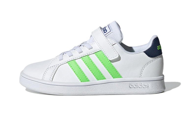 Детские кеды adidas GRAND COURT (бело-зеленые)