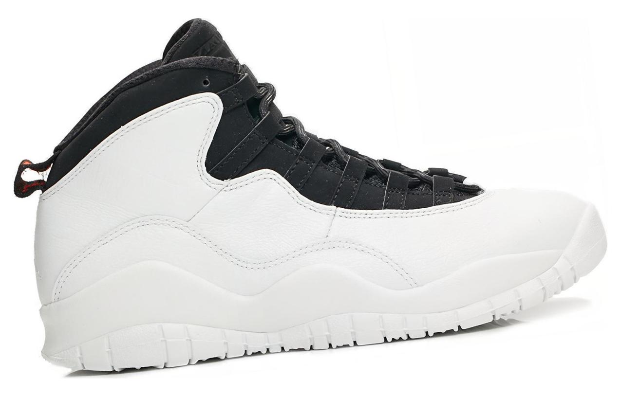 Кроссовки Jordan JordanAir Jordan 10 Retro I m Back GS 2018 (бело-черный) — Белый / чёрный — фото 4