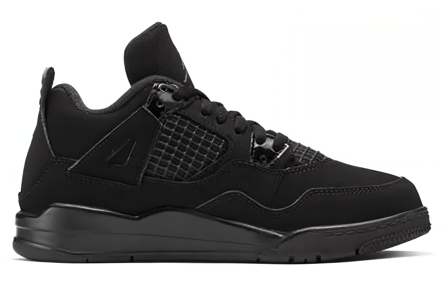 Детские кроссовки Jordan Air Jordan 4 BP 2020 (черный) — Чёрный — фото 3