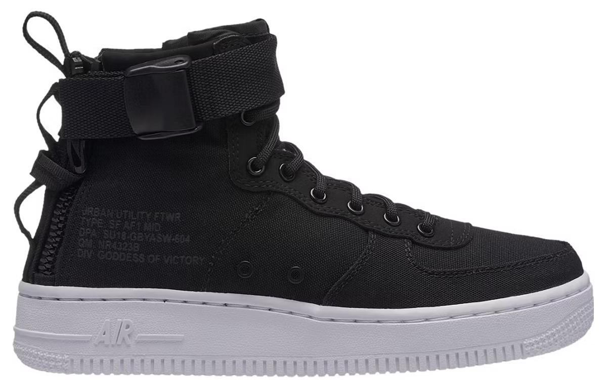 Кеды Nike Air Force 1 (черные) — фото 3