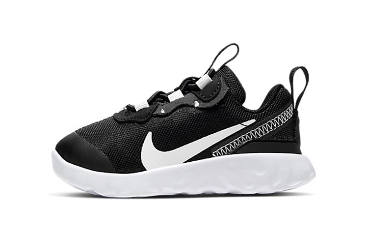 Детские кроссовки Nike React Element 55 (черно-белые)