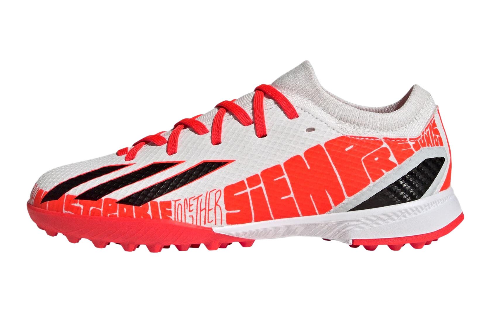 Кеды adidas Messi.3 TF (красно-бело-черные)