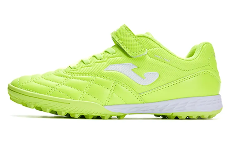 Joma Synthetic Leather Slip Resistant Abrasion Resistant Low top TF Soccer Shoes Neon Green Kids'