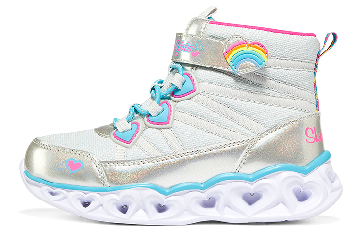 Детские кроссовки Skechers (серебряные)