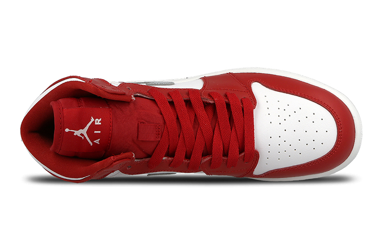 Кроссовки Jordan JordanAir Jordan 1 Retro High GS (красный / белый) — фото 6