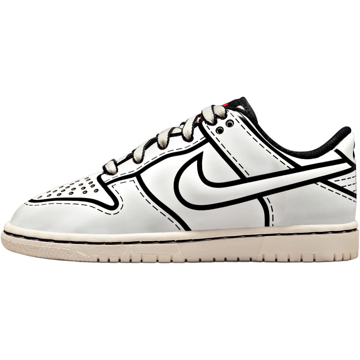 Детские кеды LEGO × Nike Dunk low (черно-белый)
