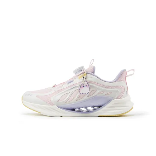 Xtep Hydrogen Wind 8.0 Hida Technology Professional Foot Care Anti-slip Shock Absorption Wear-Resistant Rebound Breathable Low-top Children's Running Shoes Sail White Ice Cream Powder Children's Style