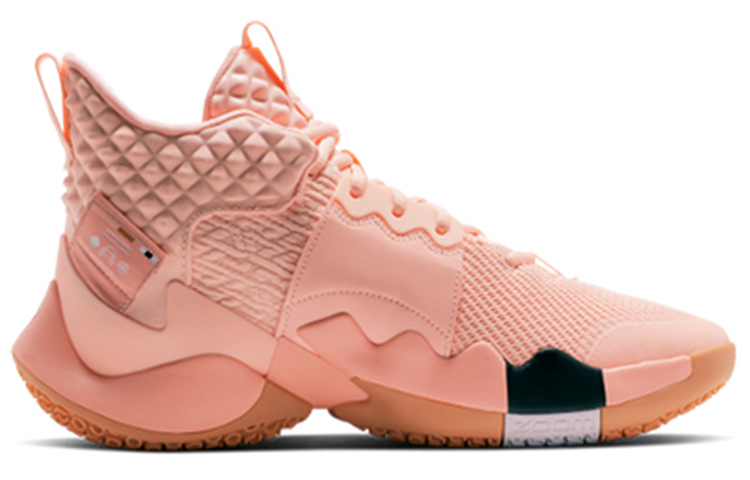 Баскетбольные кроссовки Jordan JordanWhy Not Zer0.2 GS (розовый) — фото 2