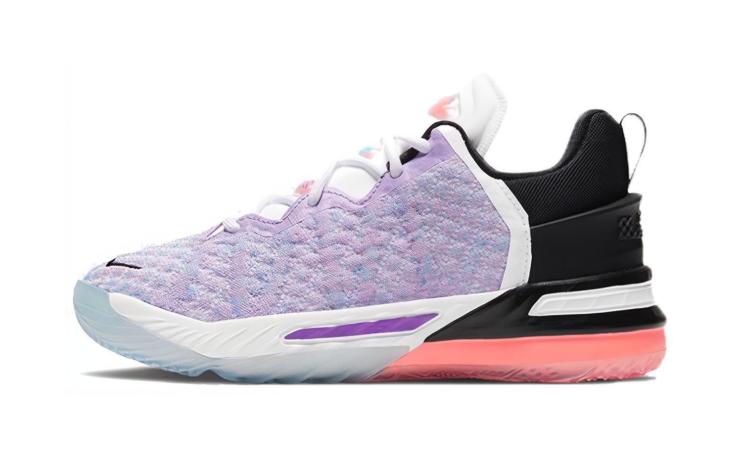 Детские кроссовки Nike Nike Lebron 18 (черно-фиолетовые)