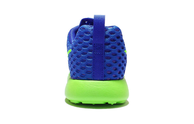Детские кроссовки Nike Roshe One (флуоресцентный сине-зеленый) — Синий / зелёный — фото 6