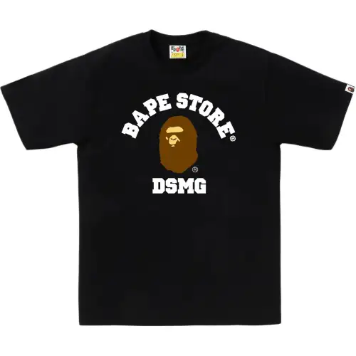 A BATHING APE Store limited series SS26 Japan limited series DSMG Academy ape head round neck short-sleeved T-shirt, same style for men and women