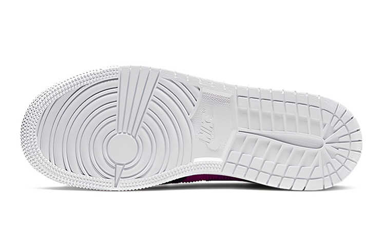 Кроссовки Jordan Air Jordan 1 Mid (розово-фиолетовые) — Розовыйфиолетовый — фото 7