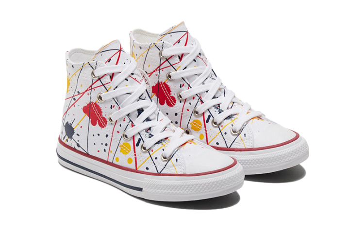 Кеды Converse Chuck Taylor All Star (бело-многоцветные) — фото 3