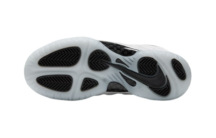 Детские кроссовки Nike Foamposite One Little "Home" (бело-черный) — Белый / чёрный — фото 6