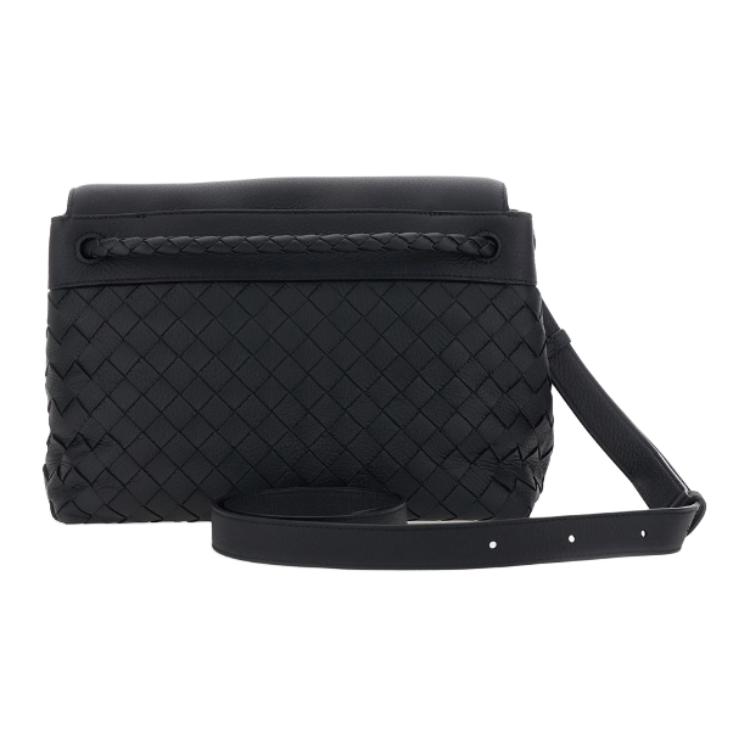 Унисекс сумка Bottega Veneta Andiamo (черная) — фото 4