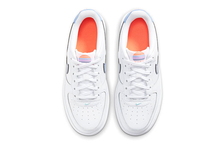 Кроссовки Nike Air Force 1 LV8 1 GS (бело-синие) — фото 5