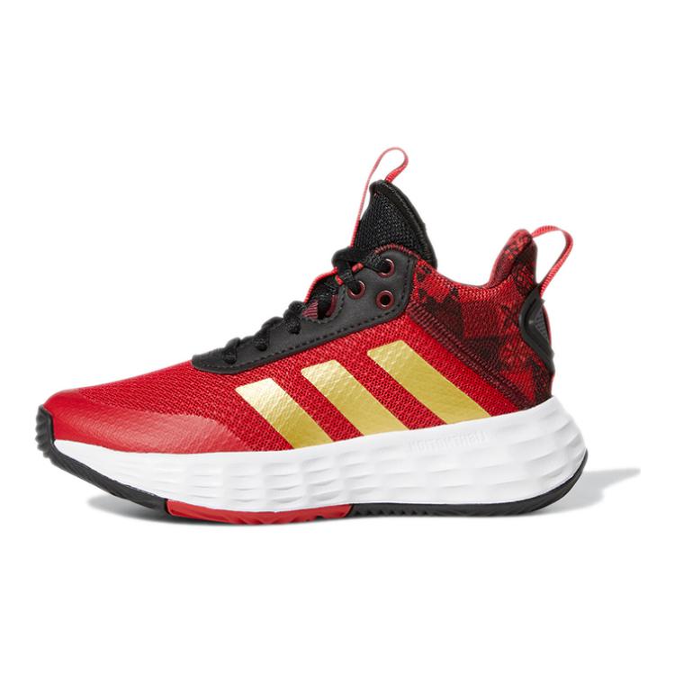 Детские кроссовки adidas OwnTheGame 2.0 (красно-золотые)