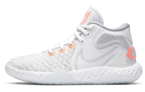 Nike KD Trey 5 VIII Mid top Basketball Shoes White Orange Unisex