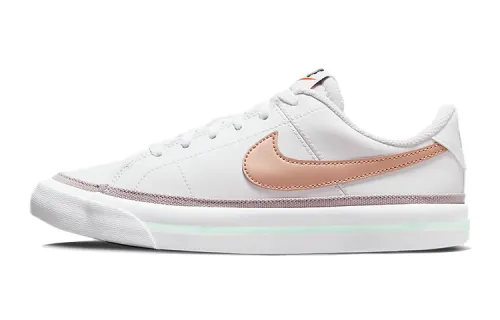 Nike Court Legacy Low top Skateboard Shoes White Brown Unisex