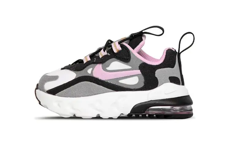 Nike Air Max 270 Low top Running Shoes Black Pink Infant And Toddler