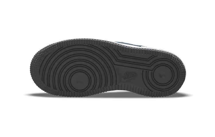 Детские кеды Nike Air Force 1 Toggle (белый / серый / зеленый) — Белый / серый / зелёный — фото 8
