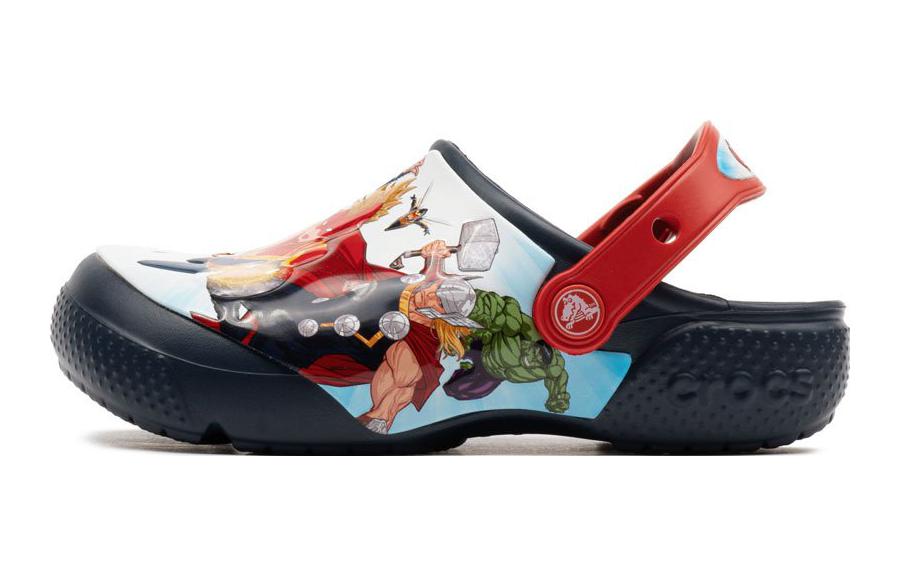 Детские сабо Crocs Fun Lab Avengers Patch Clog (синие)