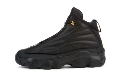 Jordan Pro Strong Black Metallic Gold GS