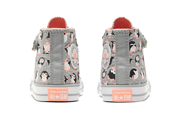 Детские кеды Converse Chuck Taylor All Star 1V (черно-серые) — Чёрный / серый — фото 5
