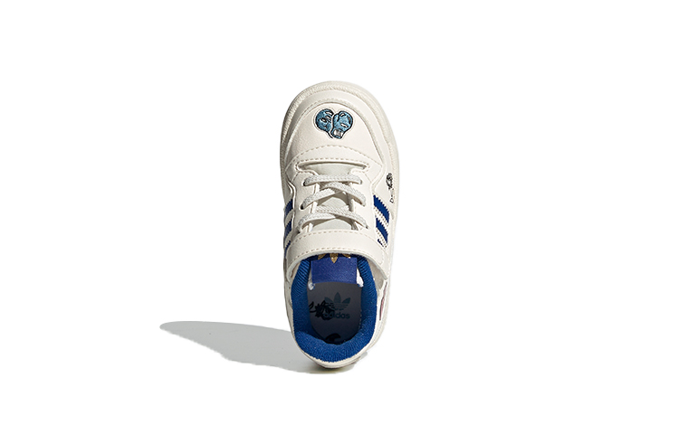 Детская обувь adidas originals FORUM Low El I (бело-синие) — фото 6