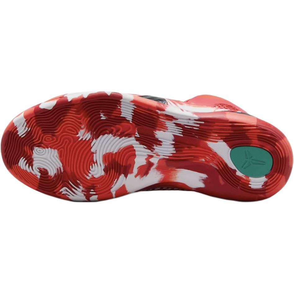 Кроссовки Nike NikeKobe 9 Elite High Protro Christmas GS (красные) — фото 6