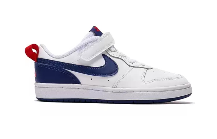 Детские кеды Nike Low 2 (бело-сине-красные) — фото 4