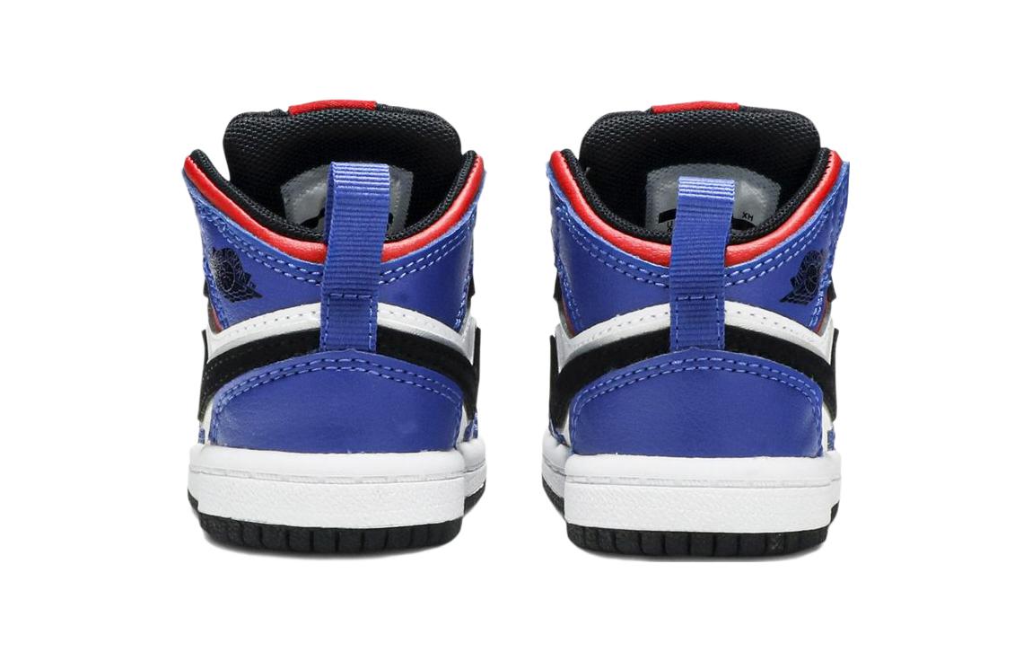 Детские кроссовки Jordan Air Jordan 1 Mid Top 3 (красный / синий) — фото 5