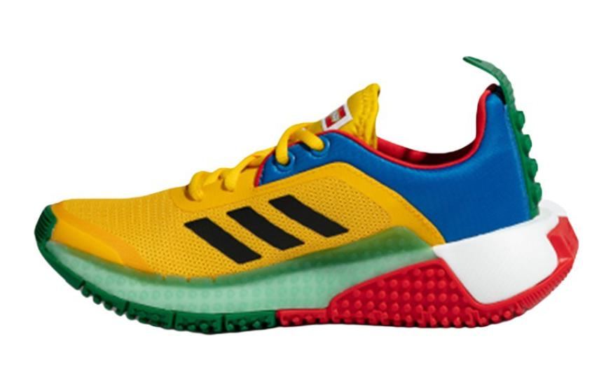 детские кроссовки LEGO x adidas Sport J (желто-голубой)
